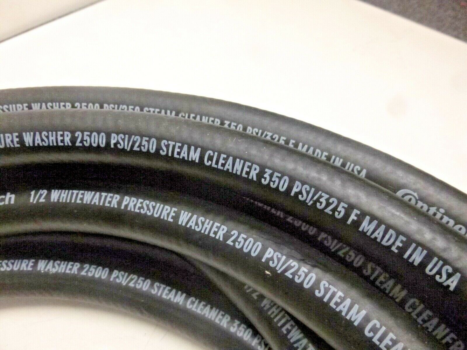 Details about   NEW 2500 psi 50 ft CONTINENTAL 53909511605098 Steam/Pressure Hose 1/2 