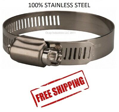 BREEZE #8 ALL MINI STAINLESS STEEL HOSE CLAMP 10 PCS 63008 